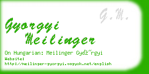 gyorgyi meilinger business card